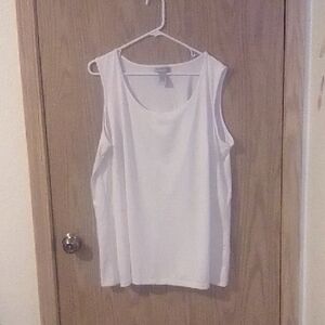 Catherines Classic White Tank Top